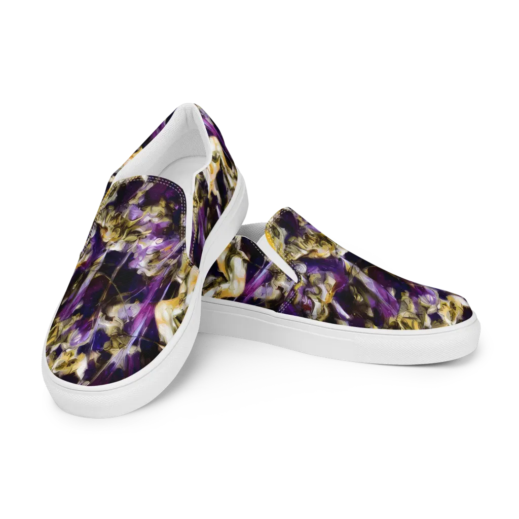 Amethyst Tempest on Women's Slip-On Canvas Shoes — Left Front