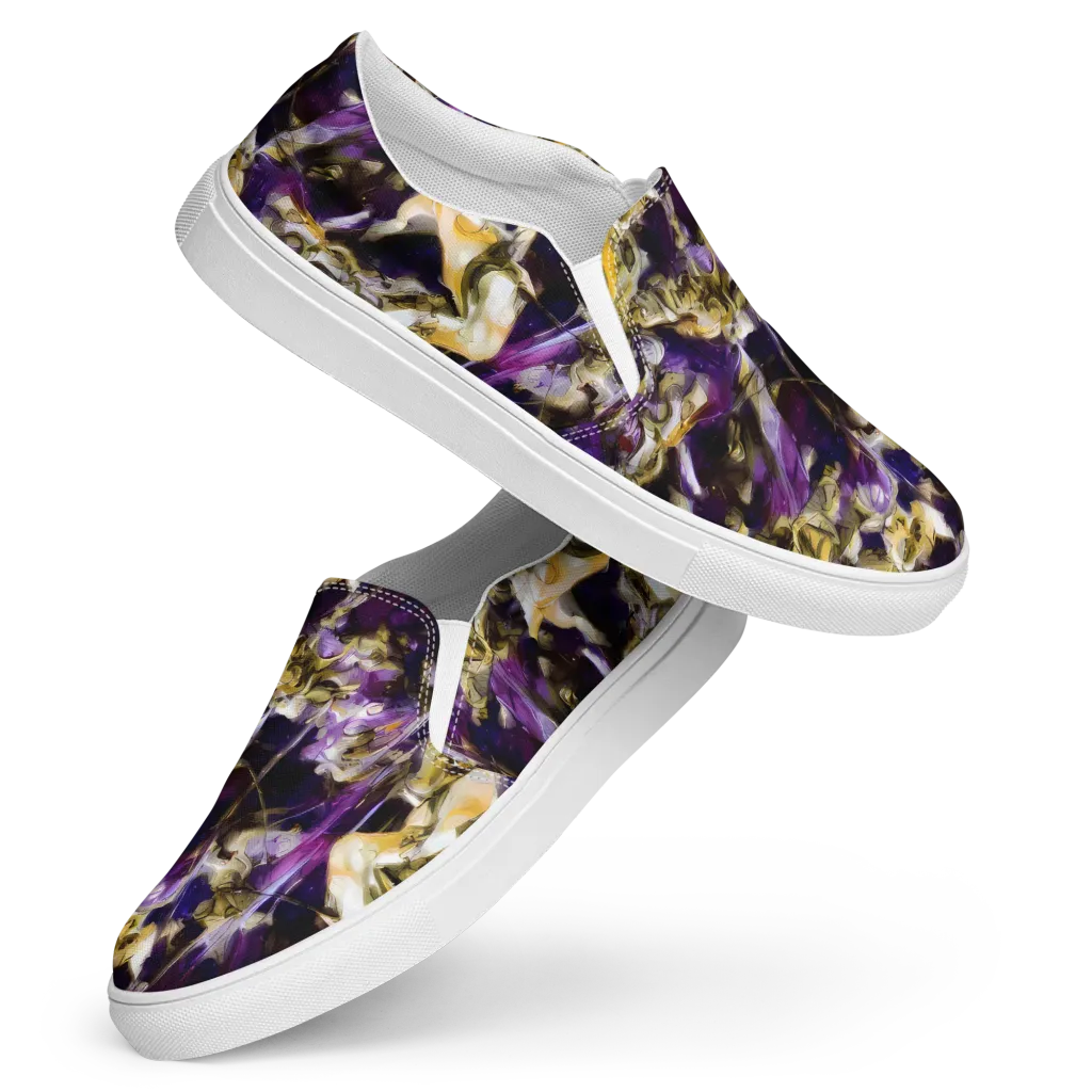 Amethyst Tempest on Women's Slip-On Canvas Shoes — Front
