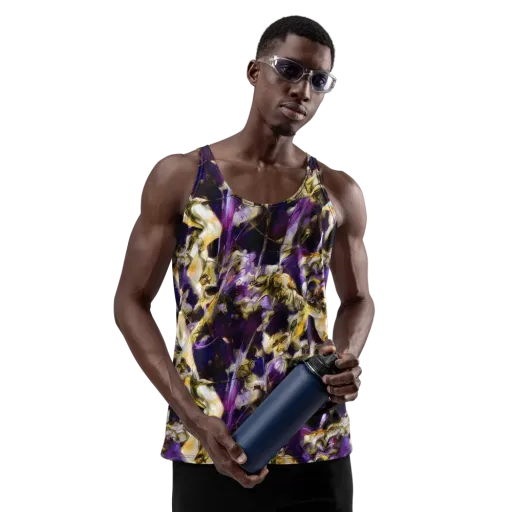 Amethyst Tempest on a Men's Tank Top