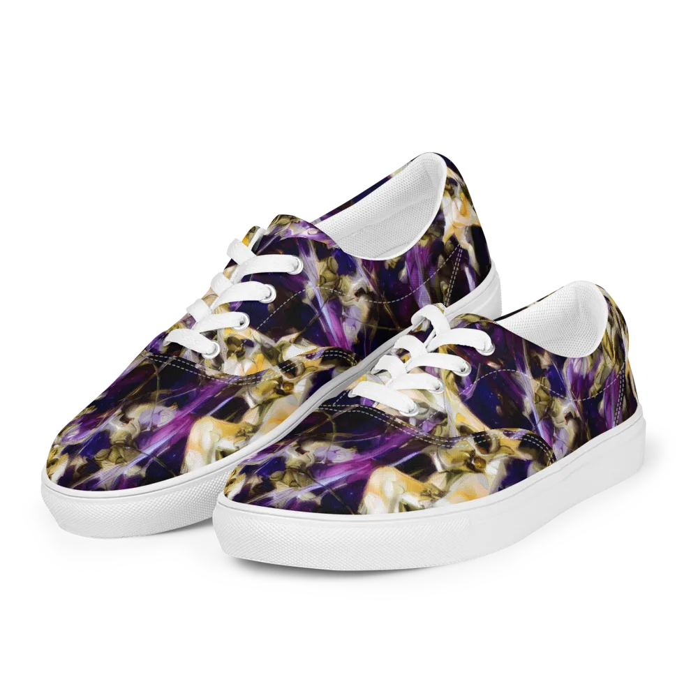 Amethyst Tempest on Men's Lace-Up Canvas Shoes — Left Front