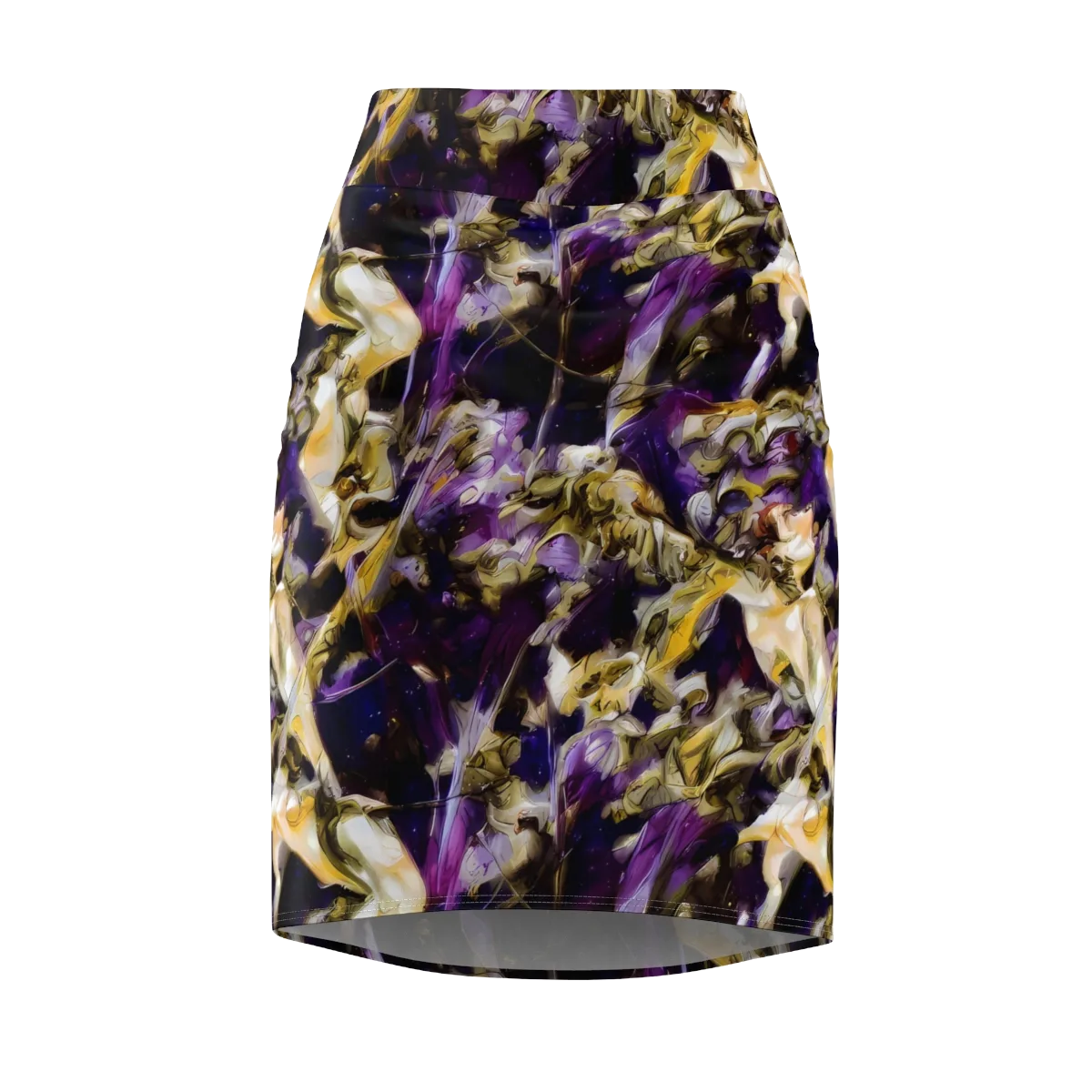 Amethyst Tempest on Pencil Skirt — Front