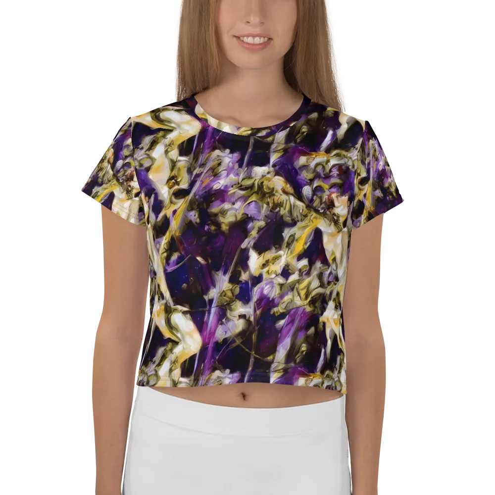 Amethyst Tempest on Crop Tee — Front