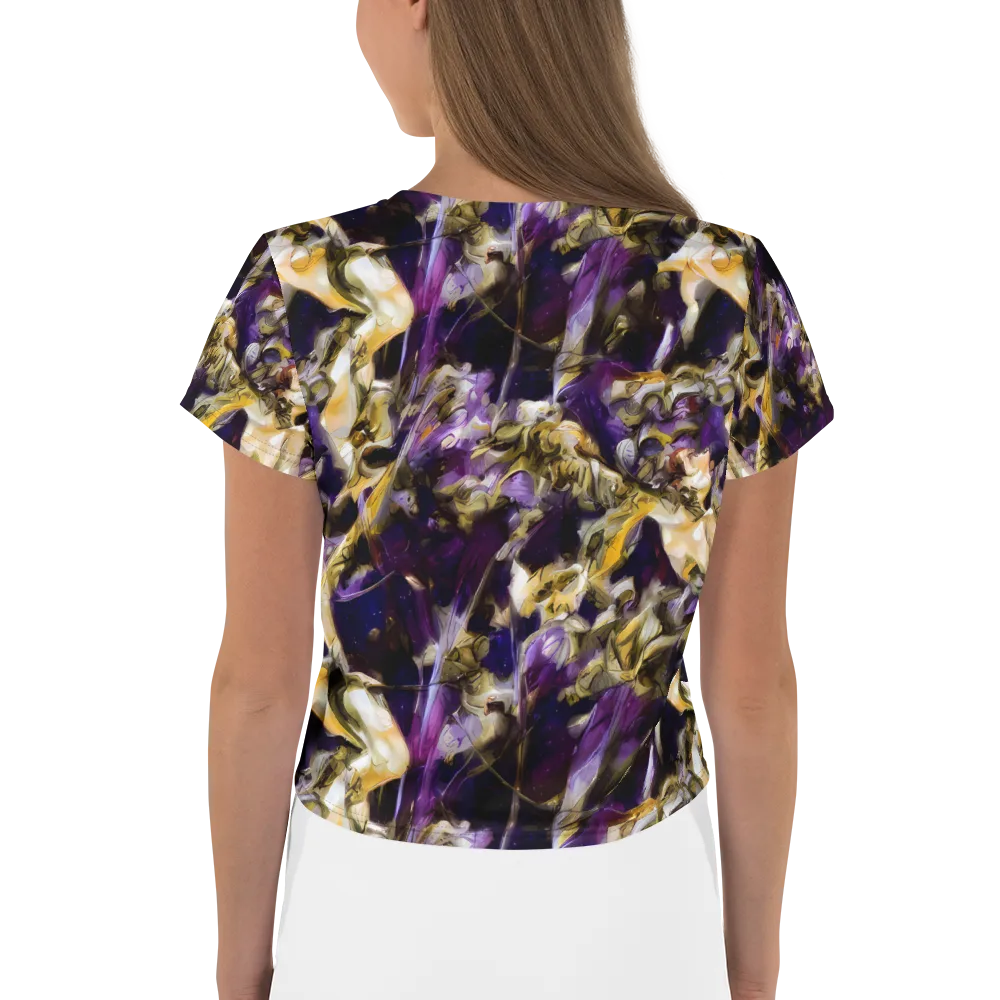 Amethyst Tempest on Crop Tee — Back