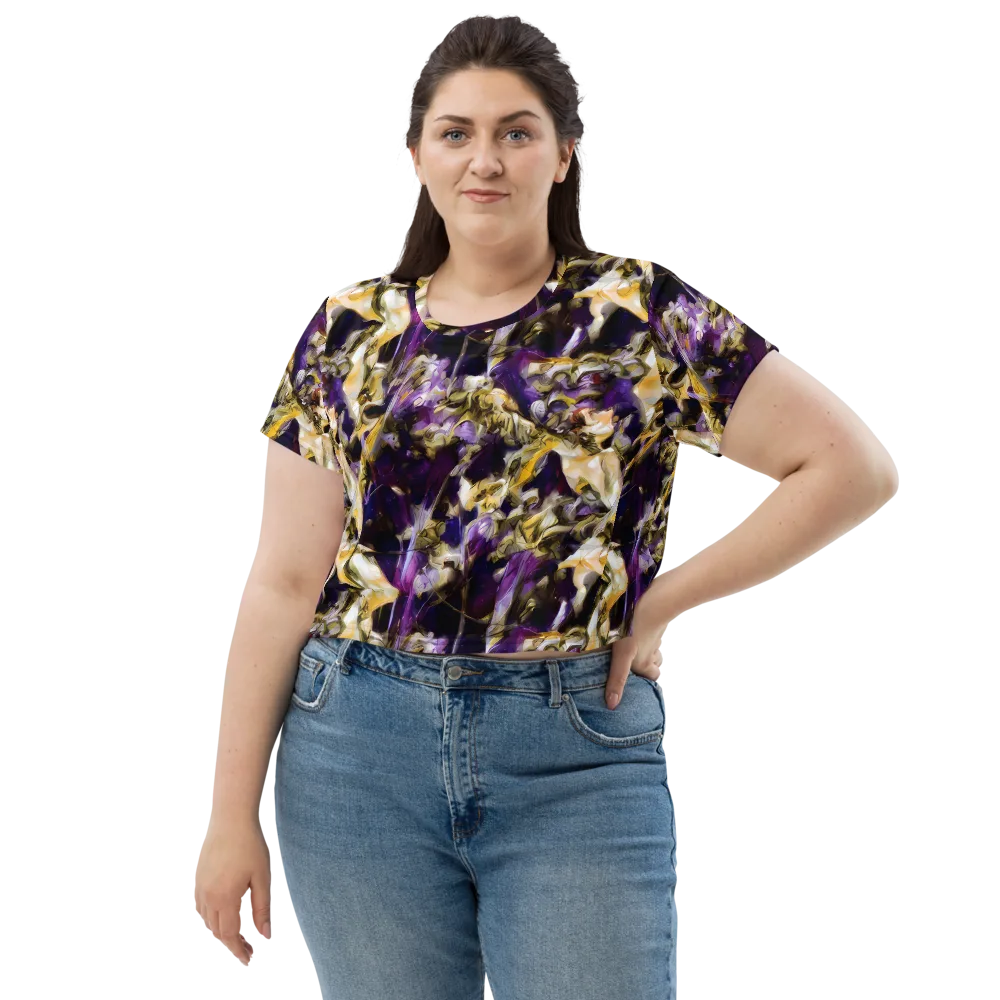 Amethyst Tempest on Crop Tee — Front