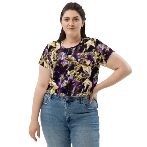 Amethyst Tempest on a Crop Tee