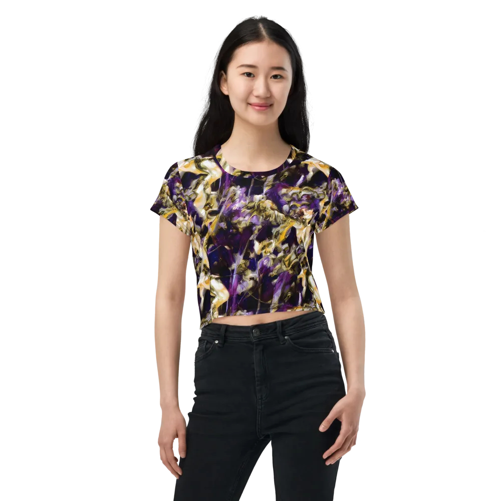 Amethyst Tempest on Crop Tee — Front