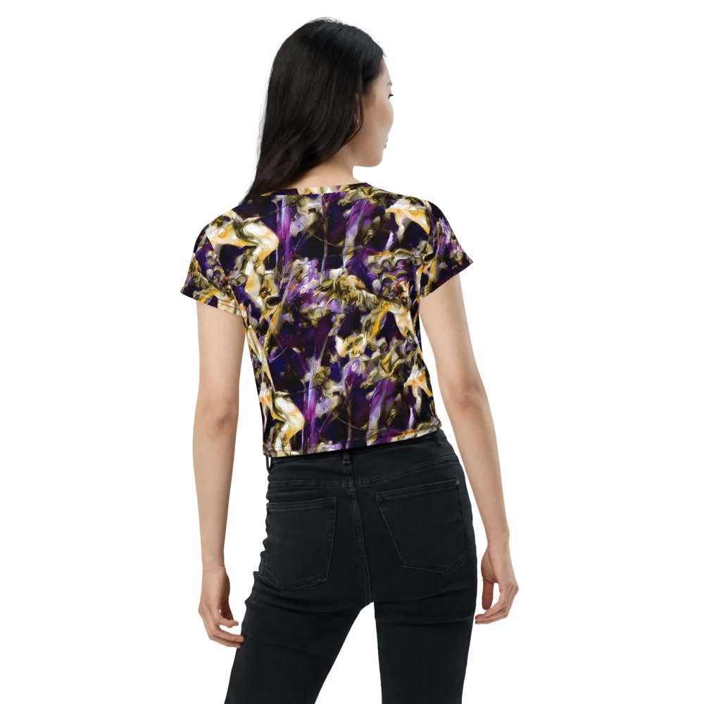 Amethyst Tempest on Crop Tee — Back