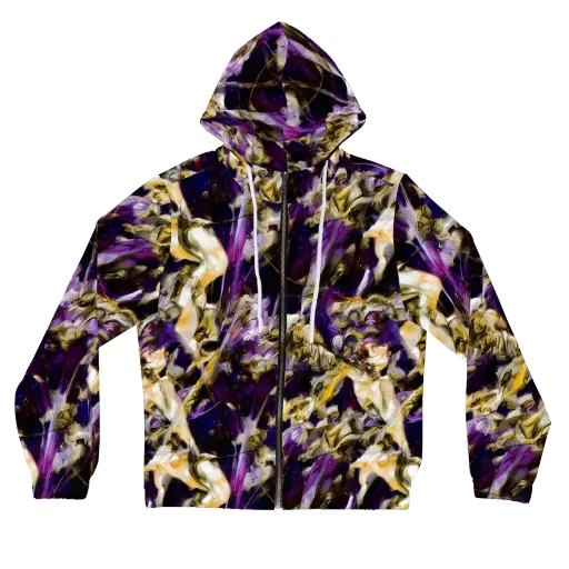 Amethyst Tempest on a Women's Full-Zip Hoodie