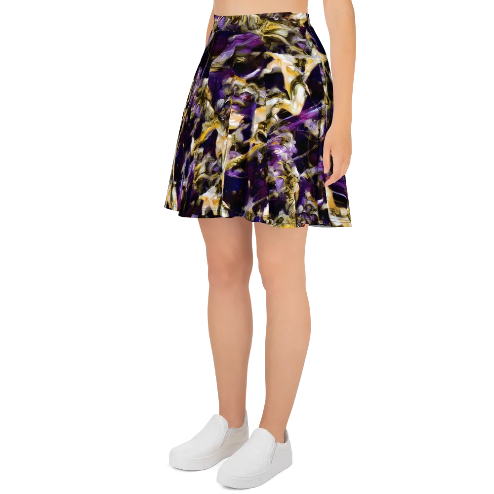 Amethyst Tempest on Skater Skirt — Left