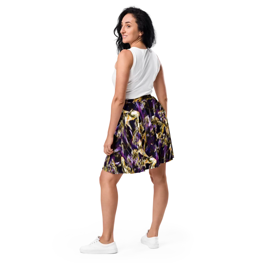 Amethyst Tempest on Skater Skirt — Back