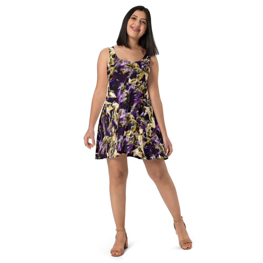 Amethyst Tempest on Skater Dress — Front