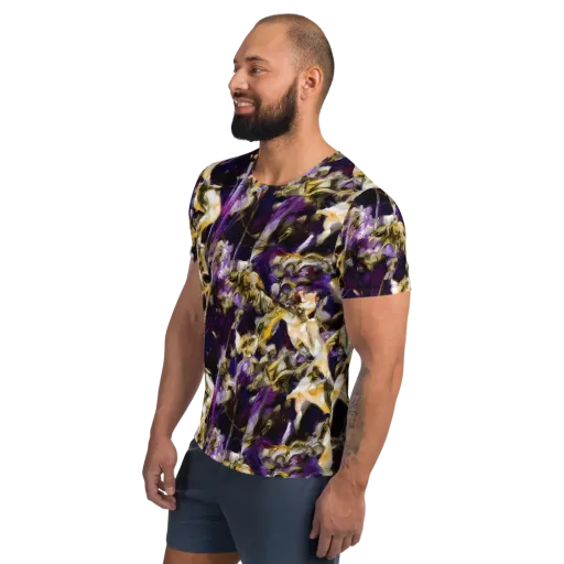 Amethyst Tempest on a Men's Athletic T-Shirt