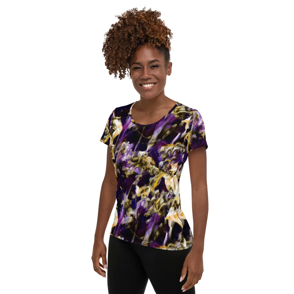 Amethyst Tempest on Women's Athletic T-Shirt — Left