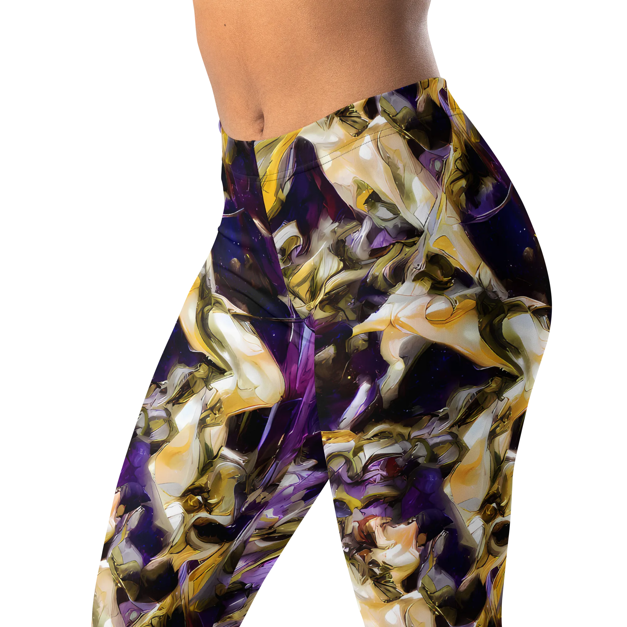 Amethyst Tempest on Leggings — Left Front