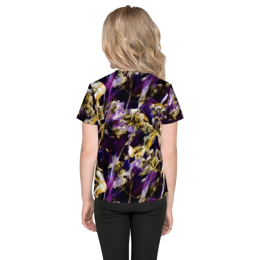 Amethyst Tempest on Kids Crew Neck T-Shirt — Back