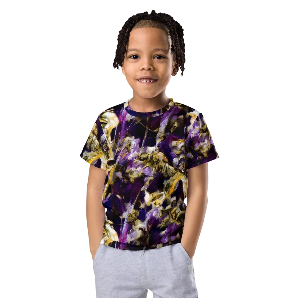 Amethyst Tempest on Kids Crew Neck T-Shirt — Front