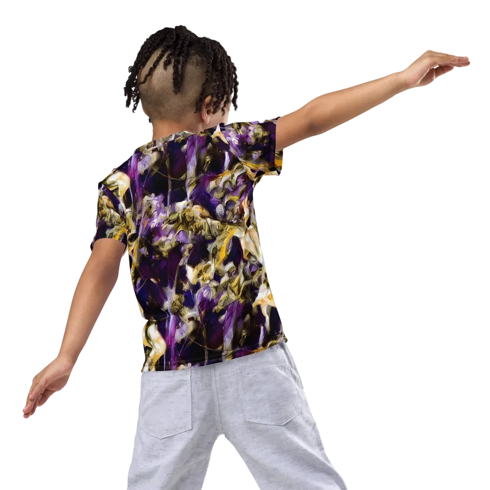 Amethyst Tempest on Kids Crew Neck T-Shirt — Back