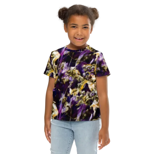 Amethyst Tempest on a Kids Crew Neck T-Shirt