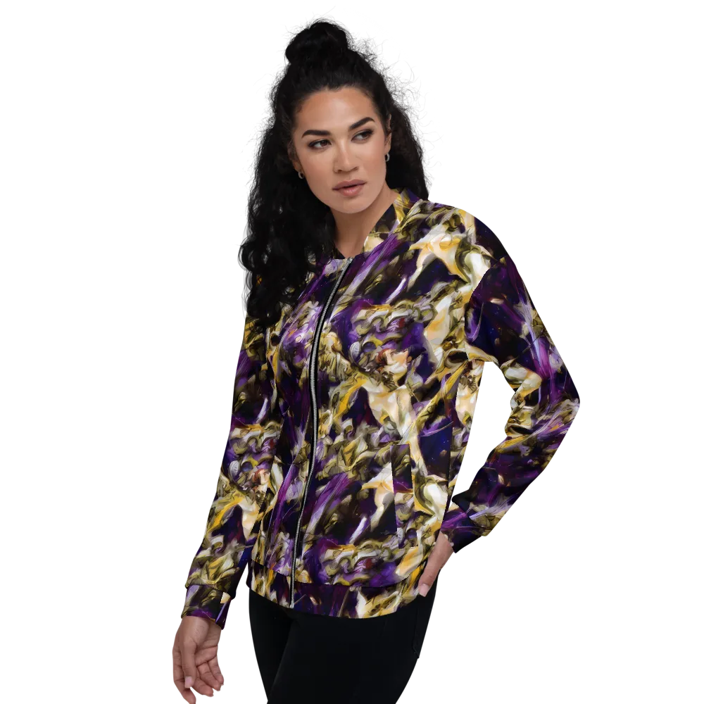 Amethyst Tempest on Bomber Jacket — Left