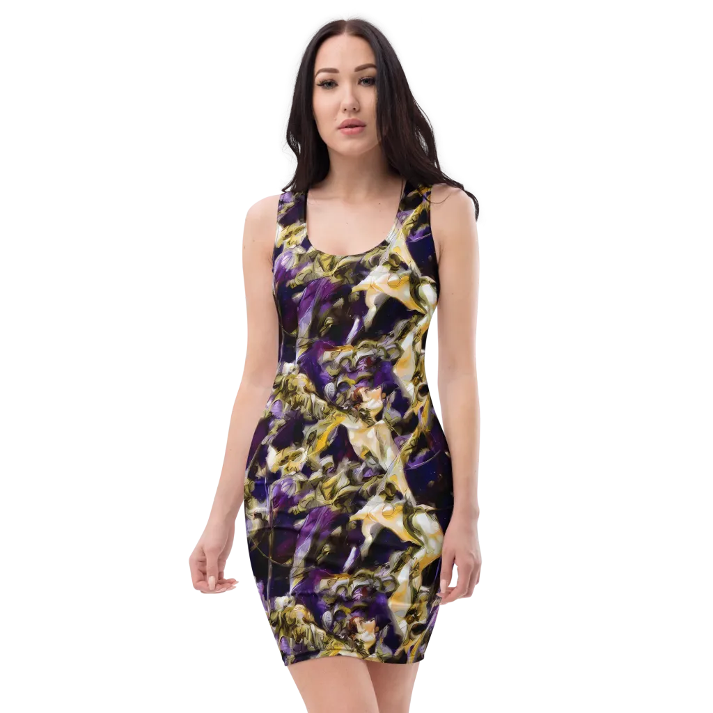 Amethyst Tempest on Bodycon Dress — Front
