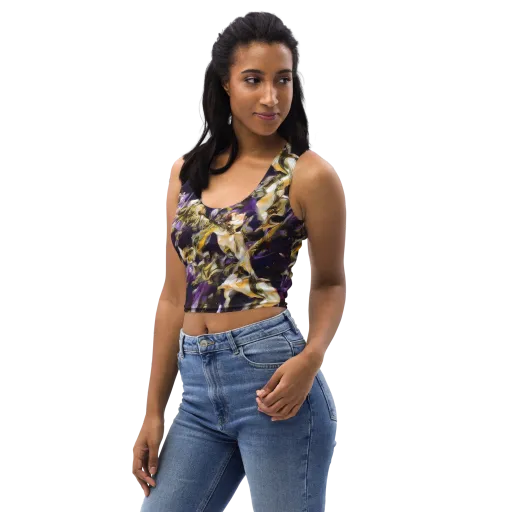 Amethyst Tempest on a Crop Top