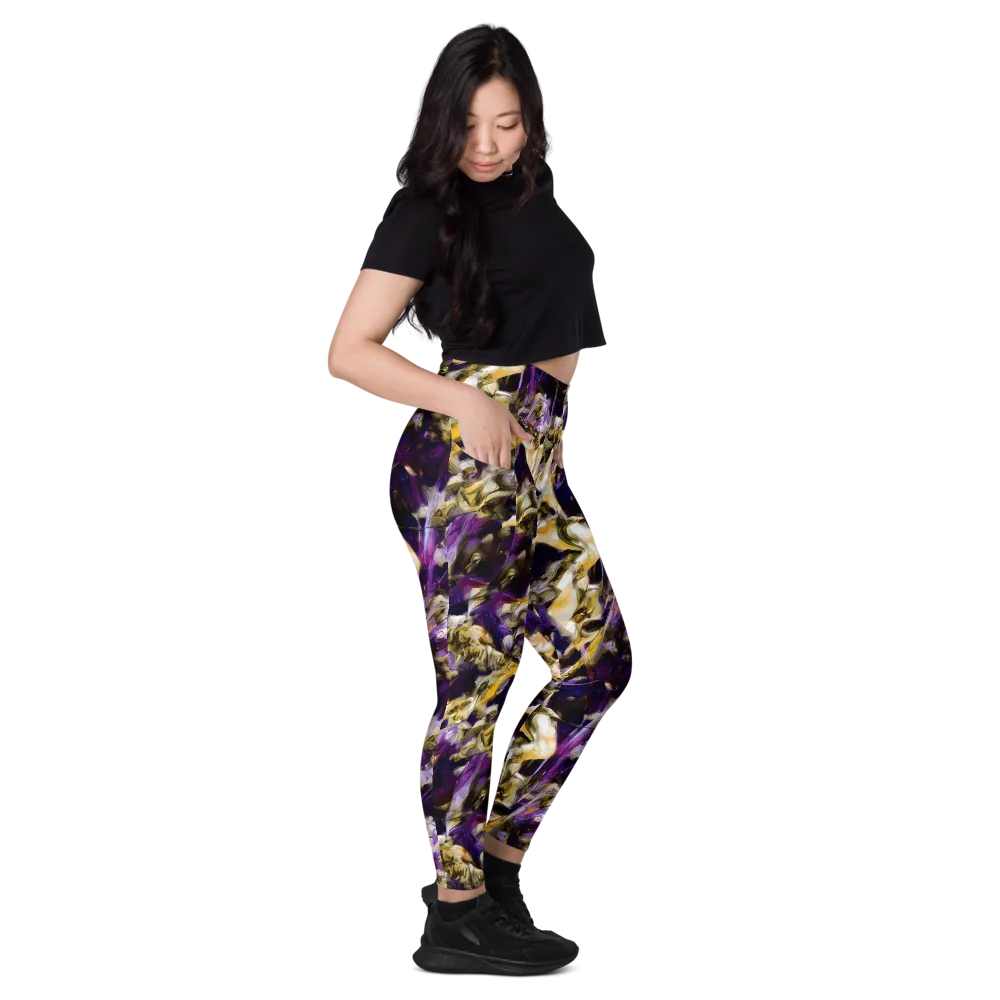 Amethyst Tempest on Leggings with Pockets — Right