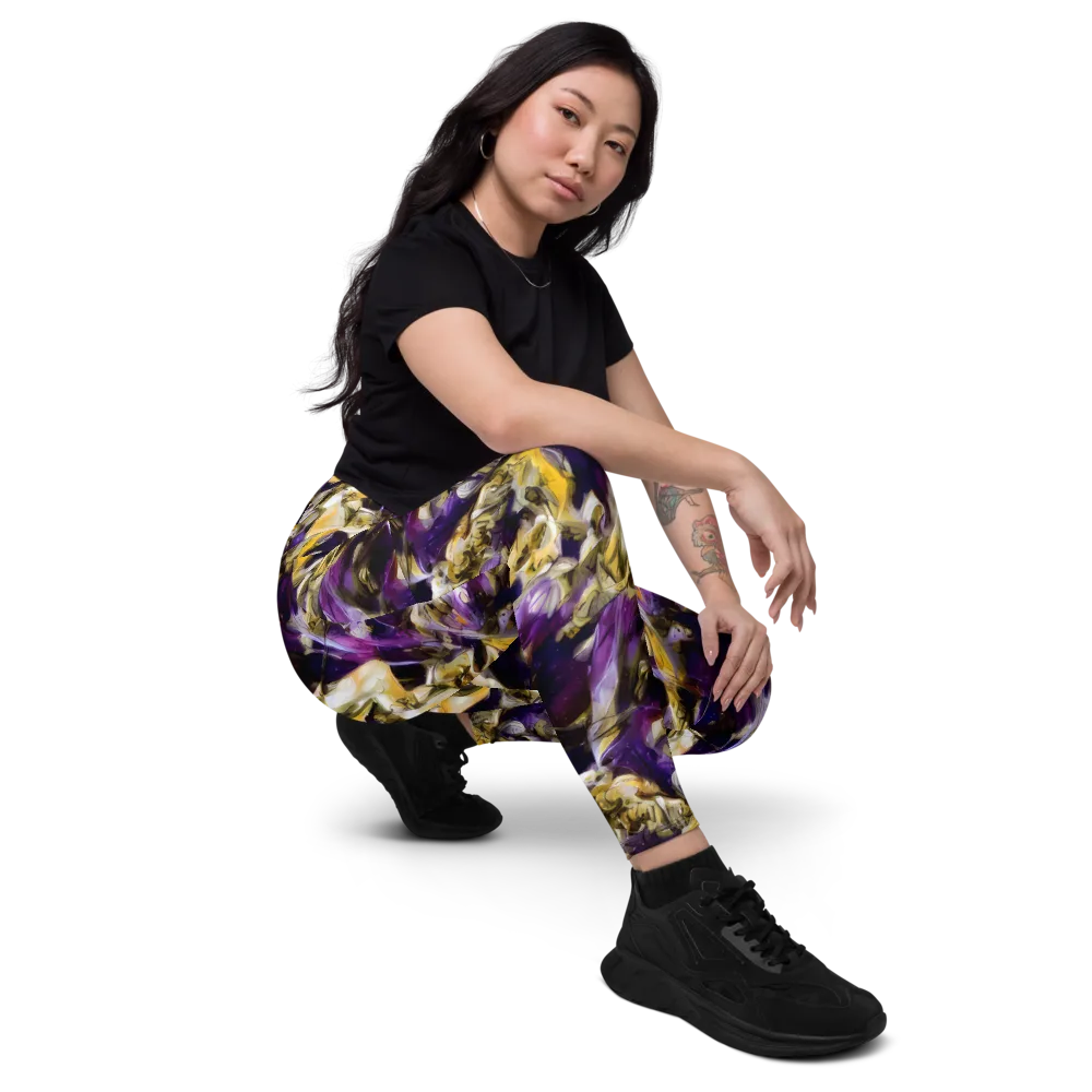 Amethyst Tempest on Leggings with Pockets — Right Front