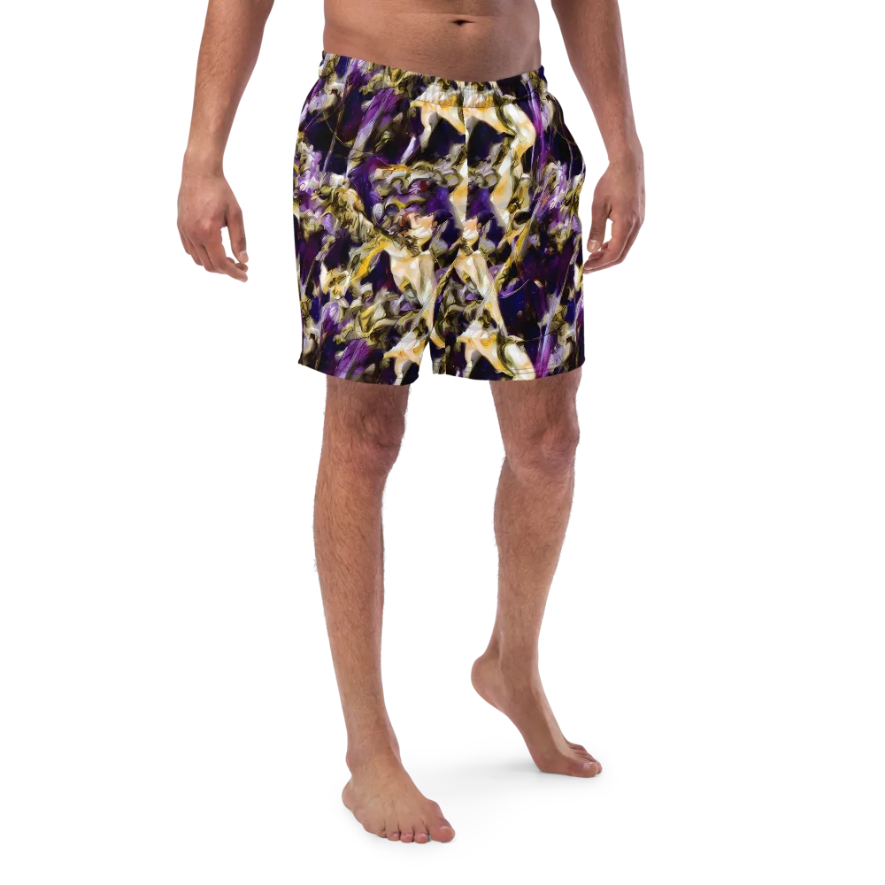 Amethyst Tempest on Swim Trunks — Front