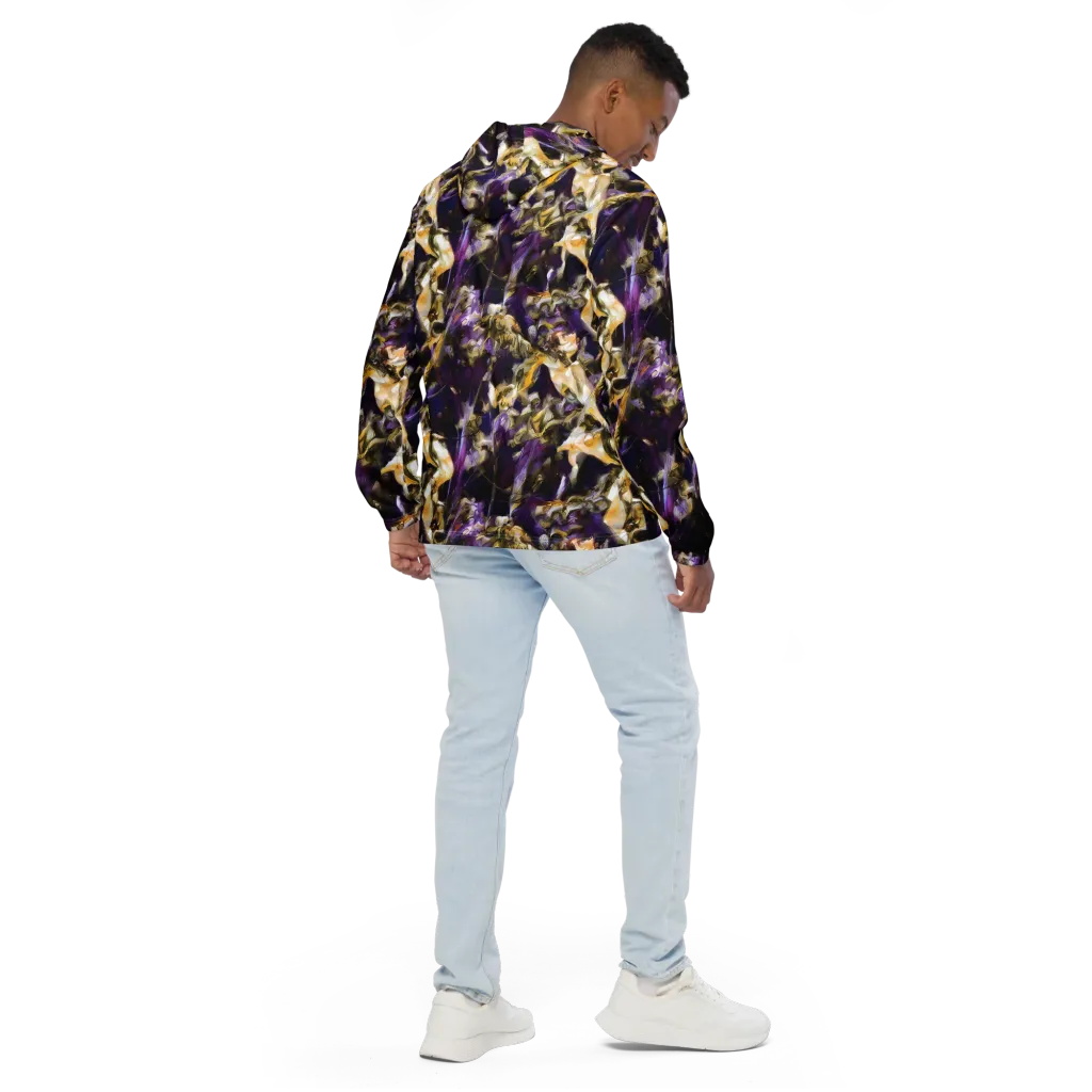 Amethyst Tempest on Men's Windbreaker — Back