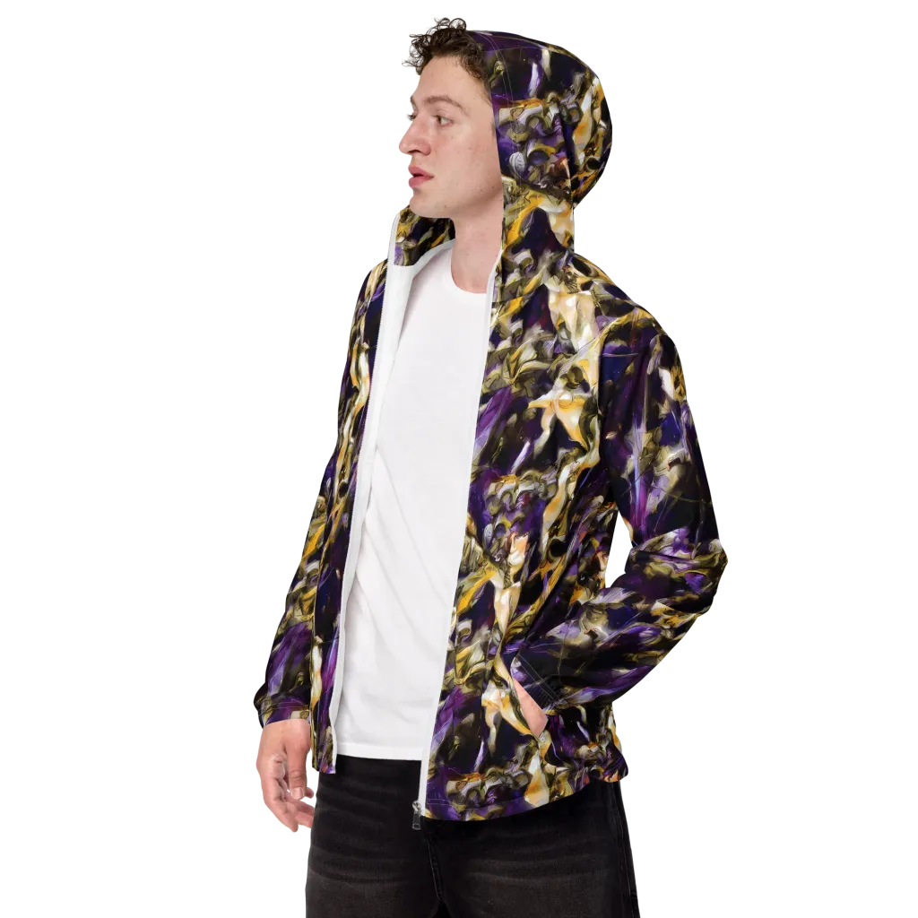Amethyst Tempest on Men's Windbreaker — Left Front