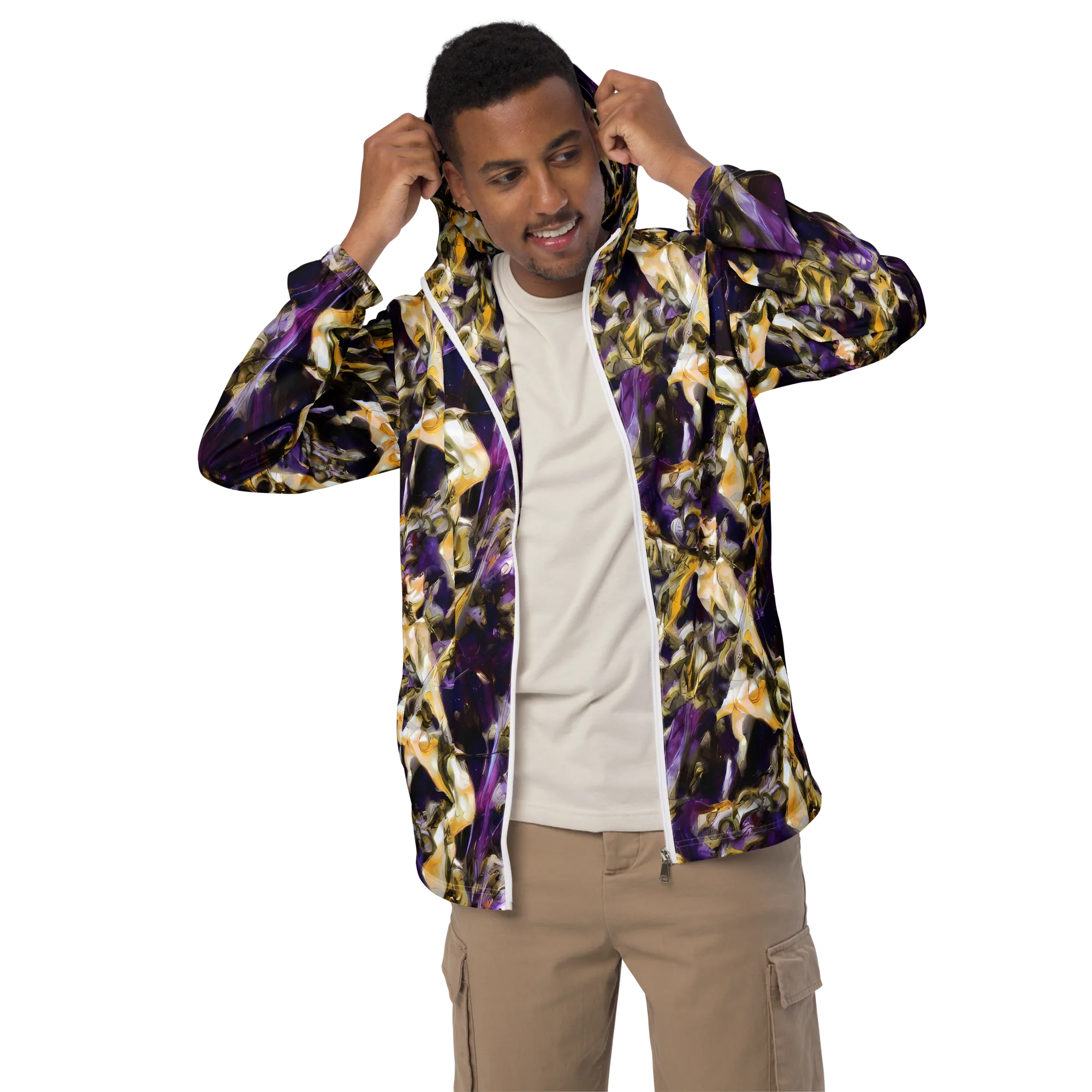 Amethyst Tempest on Men's Windbreaker — Front
