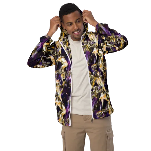 Amethyst Tempest on a Men's Windbreaker
