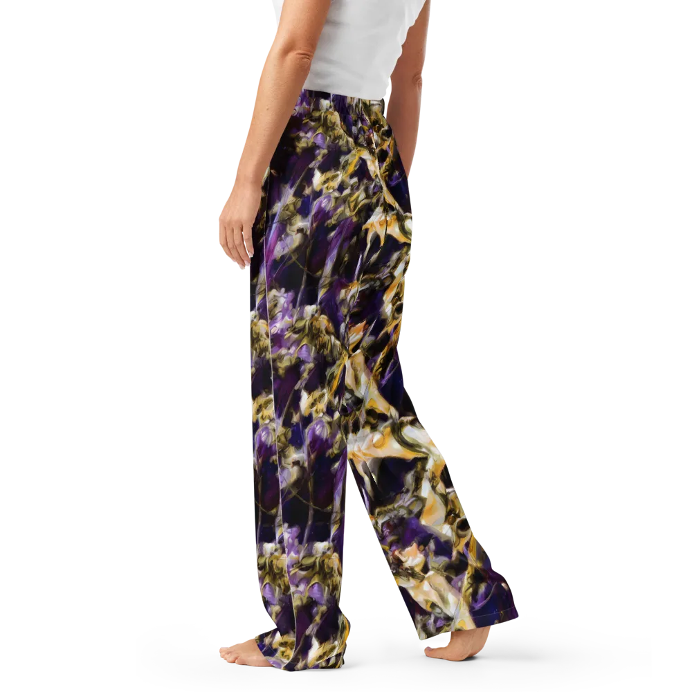 Amethyst Tempest on Women's Pajama Pants — Left