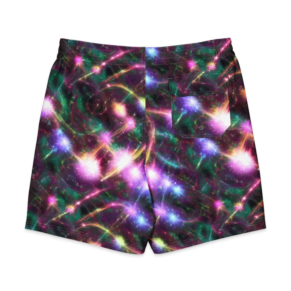 Astral Fireworks on Men's Board Shorts — Back
