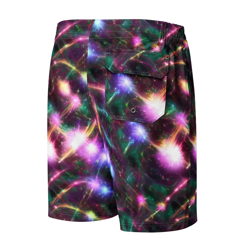 Astral Fireworks on Men's Board Shorts — Back