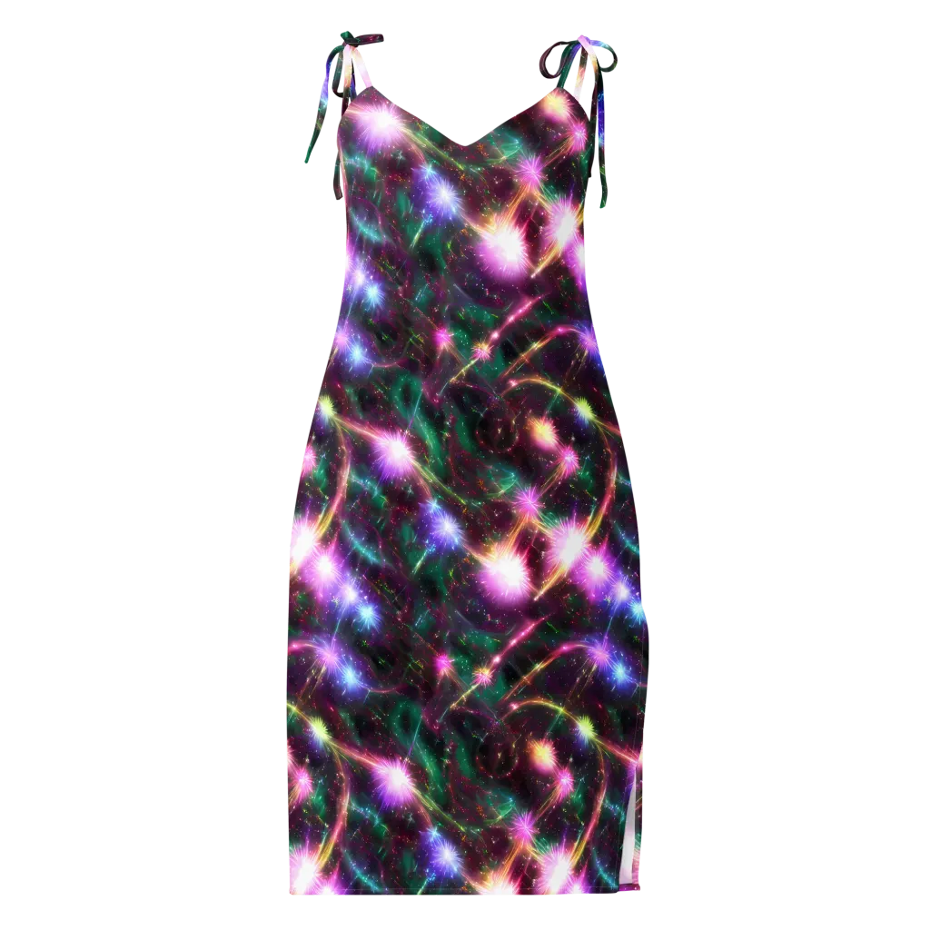 Astral Fireworks on Slip Dress — Front