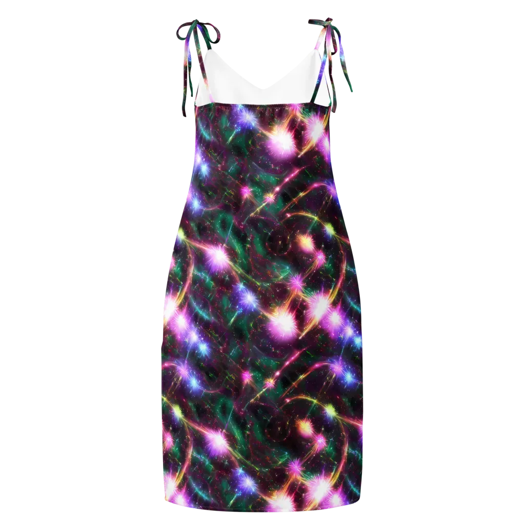 Astral Fireworks on Slip Dress — Back