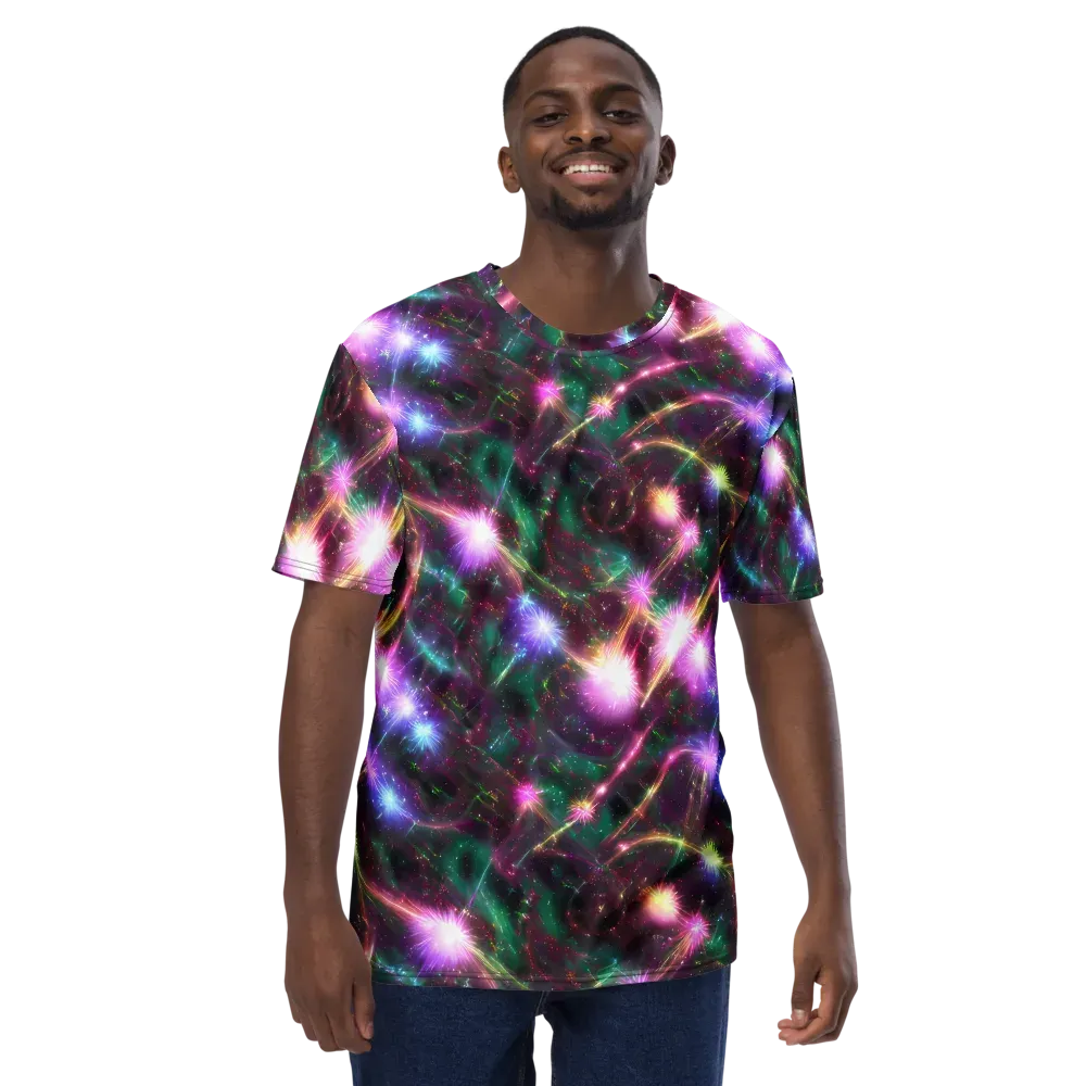 Astral Fireworks on Men's Crew Neck T-Shirt — Front