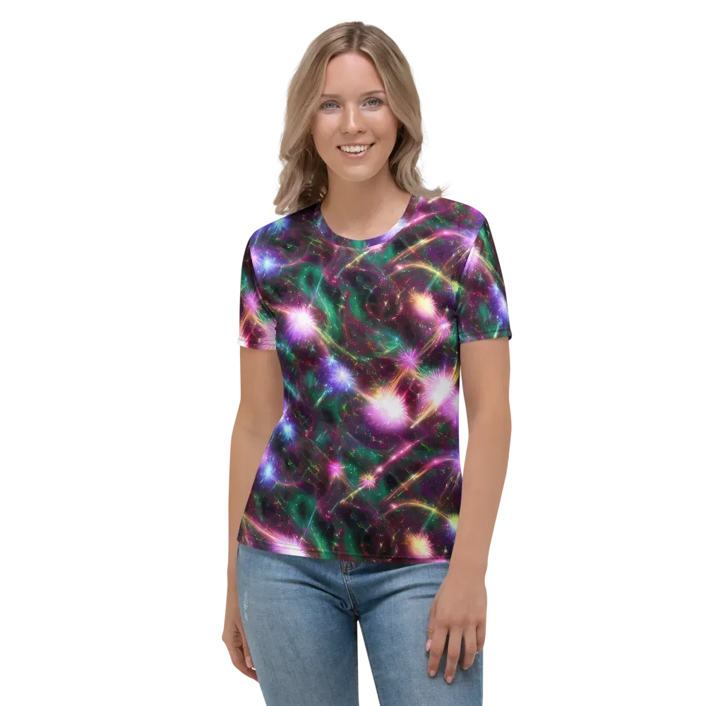 Astral Fireworks on Women's Crew Neck T-Shirt — Front