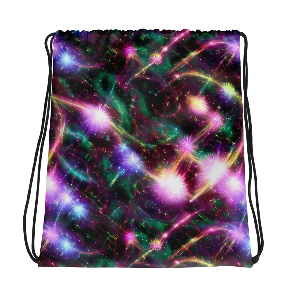 Astral Fireworks on Drawstring Bag — Photo