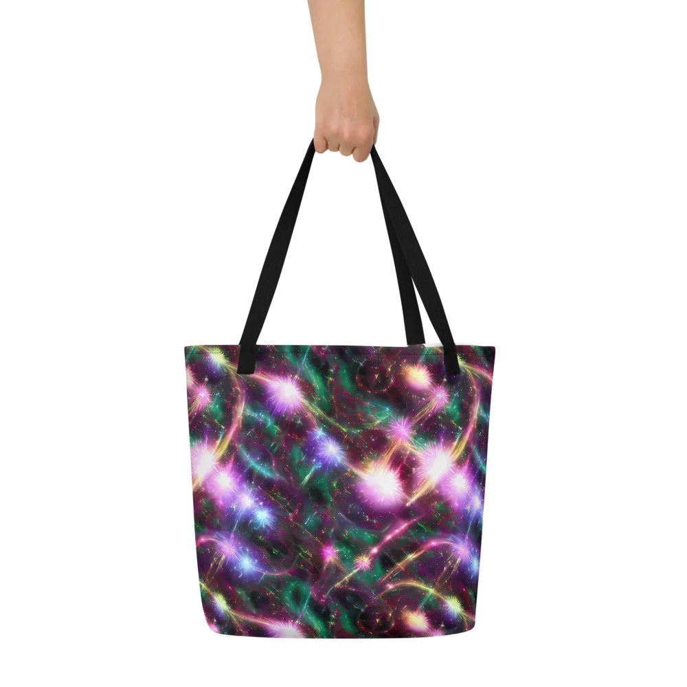 Astral Fireworks on Large Tote Bag W/ Pocket — Front