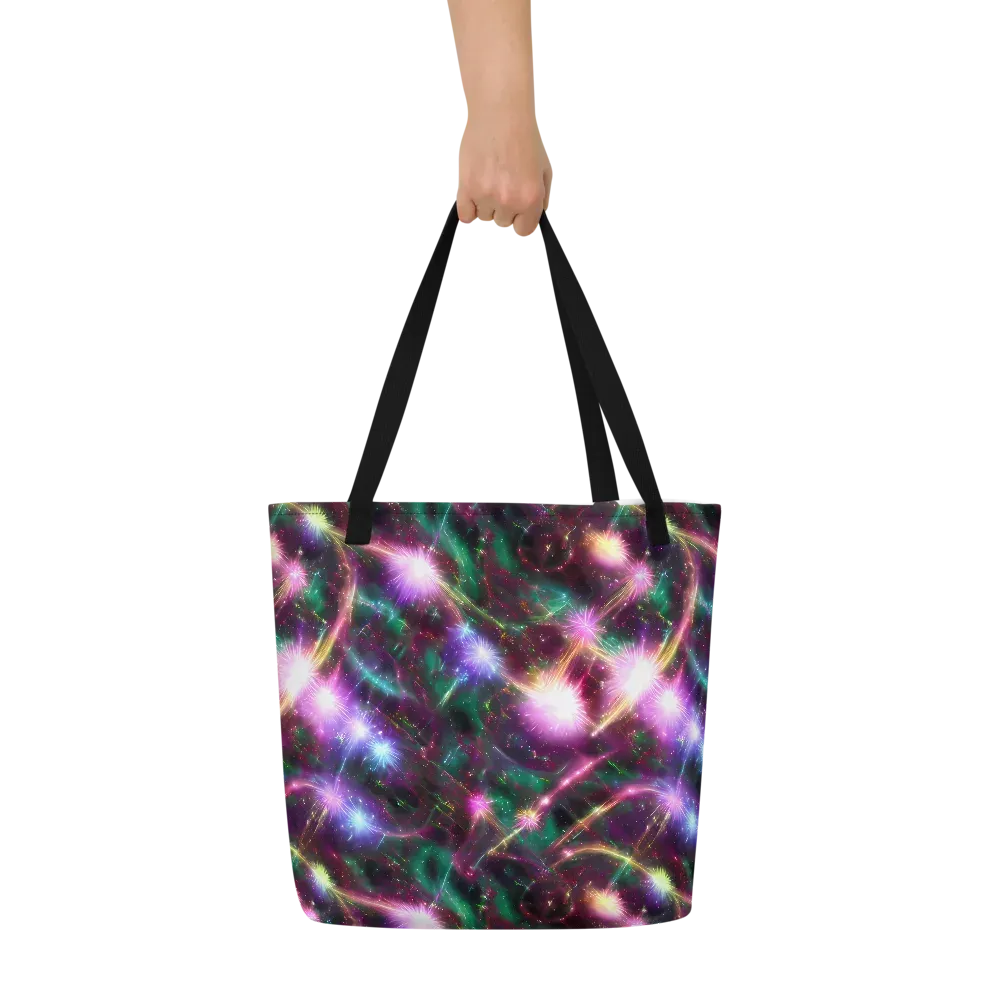 Astral Fireworks on Large Tote Bag W/ Pocket — Front
