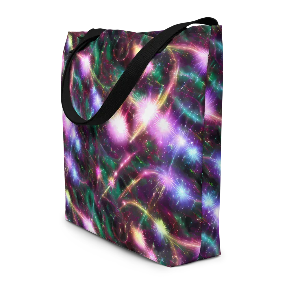 Astral Fireworks on Large Tote Bag W/ Pocket — Front