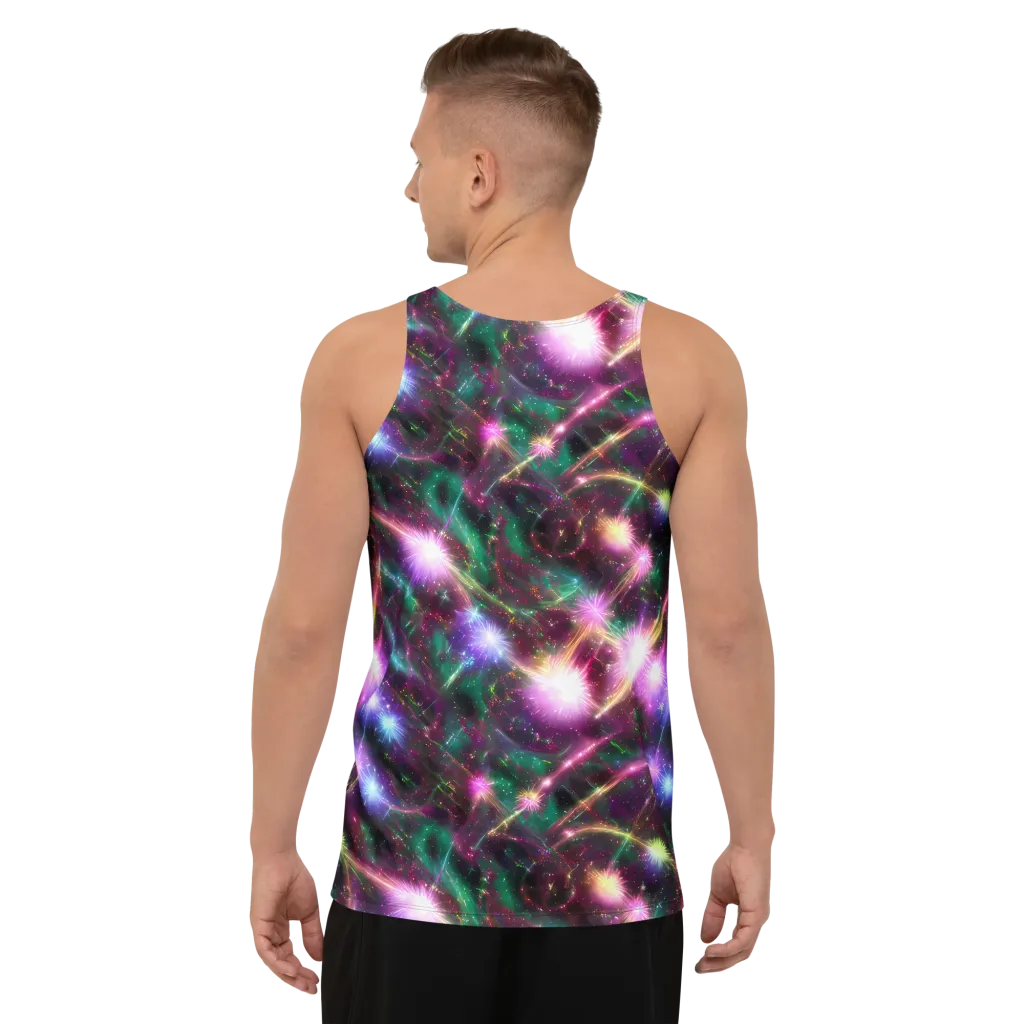 Astral Fireworks on Men's Tank Top — Back