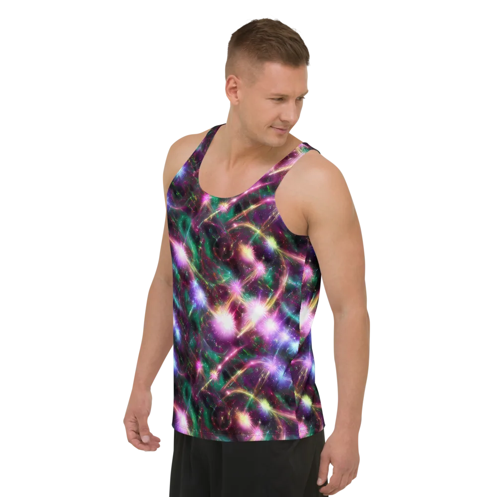 Astral Fireworks on Men's Tank Top — Left Front