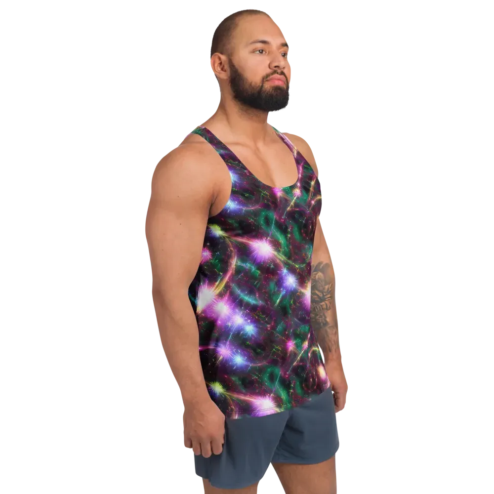 Astral Fireworks on Men's Tank Top — Right Front