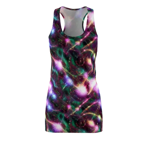 Astral Fireworks on a Racerback Dress