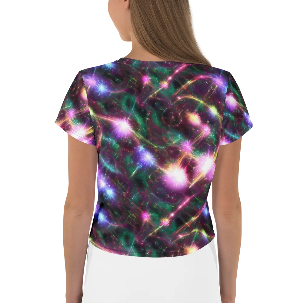 Astral Fireworks on Crop Tee — Back