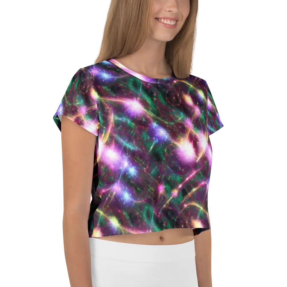 Astral Fireworks on Crop Tee — Right
