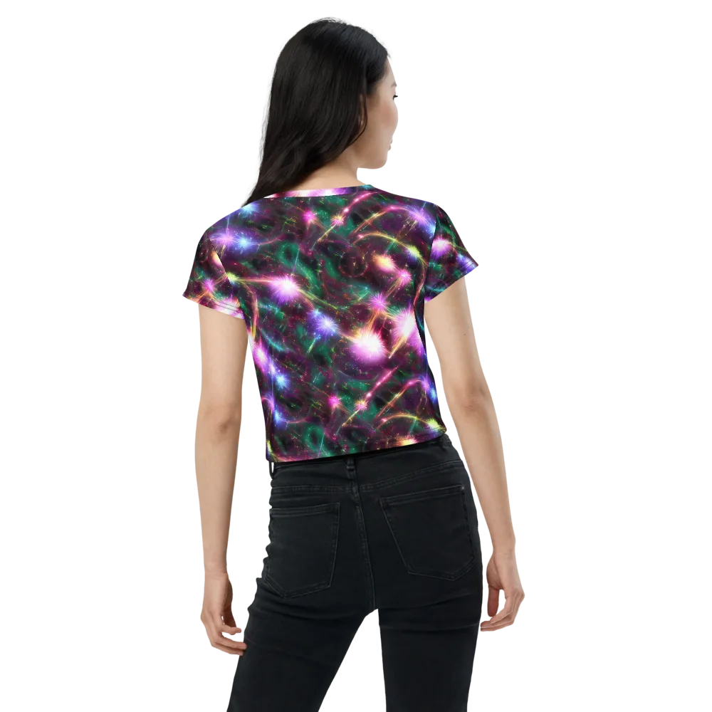 Astral Fireworks on Crop Tee — Back